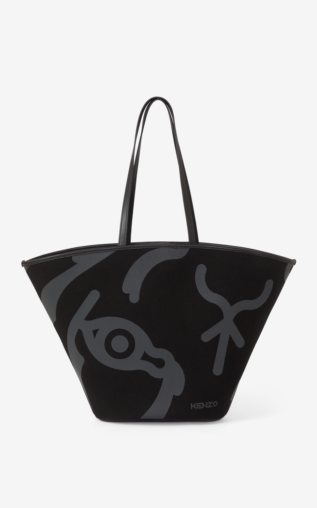 Bolso Shopping Kenzo Large Arc Lona Mujer Negras - SKU.2486802